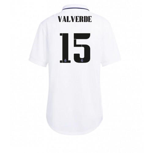 Fotbalové Dres Real Madrid Federico Valverde #15 Dámské Domácí 2022-23 Krátký Rukáv